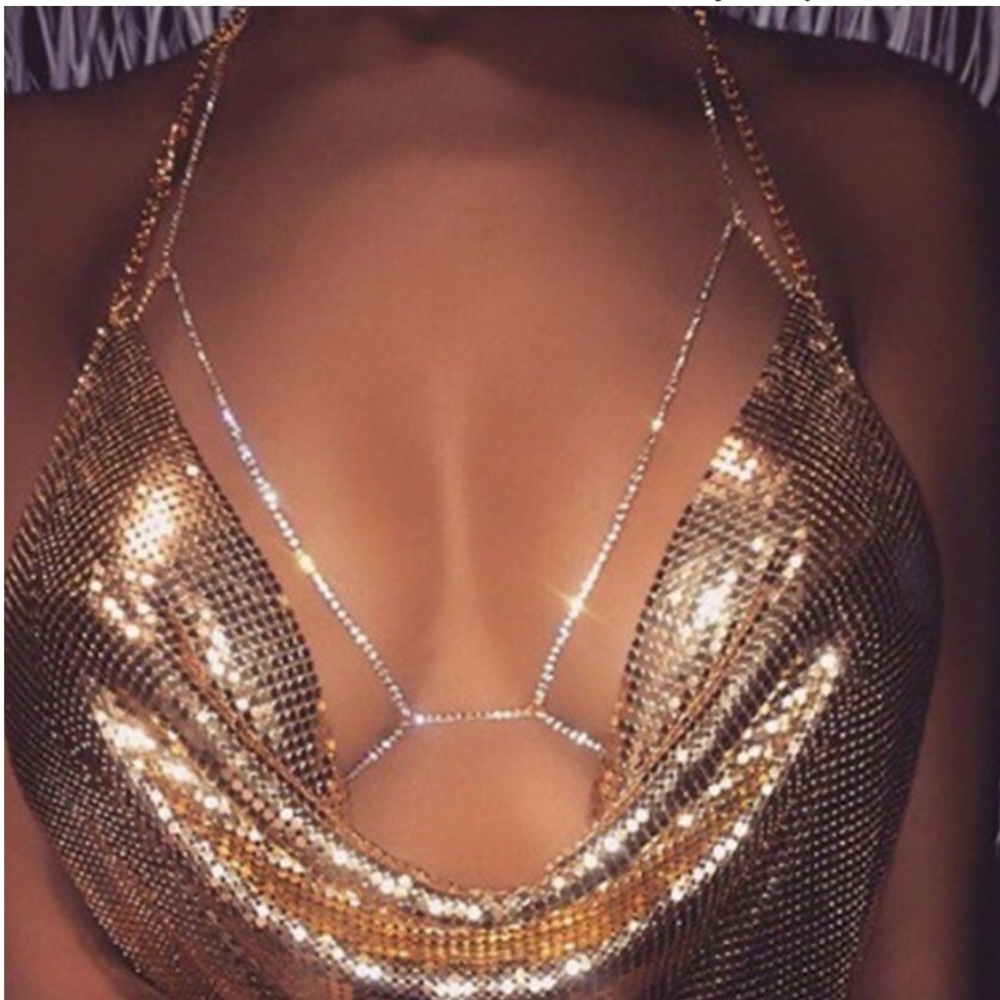 ✨Crystal Bra Body Chain✨ - Picture 3 of 7